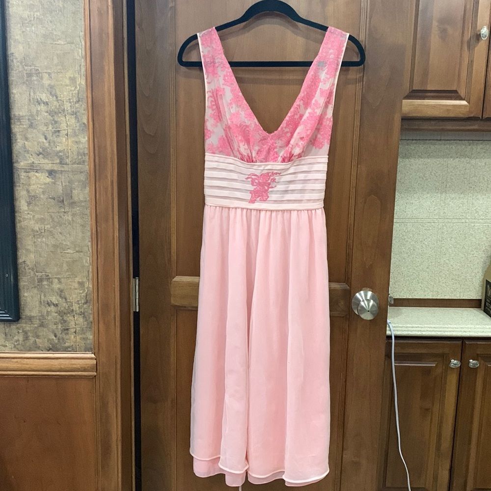 sweet 40’s vintage Juliana nightgown pink beautiful lace